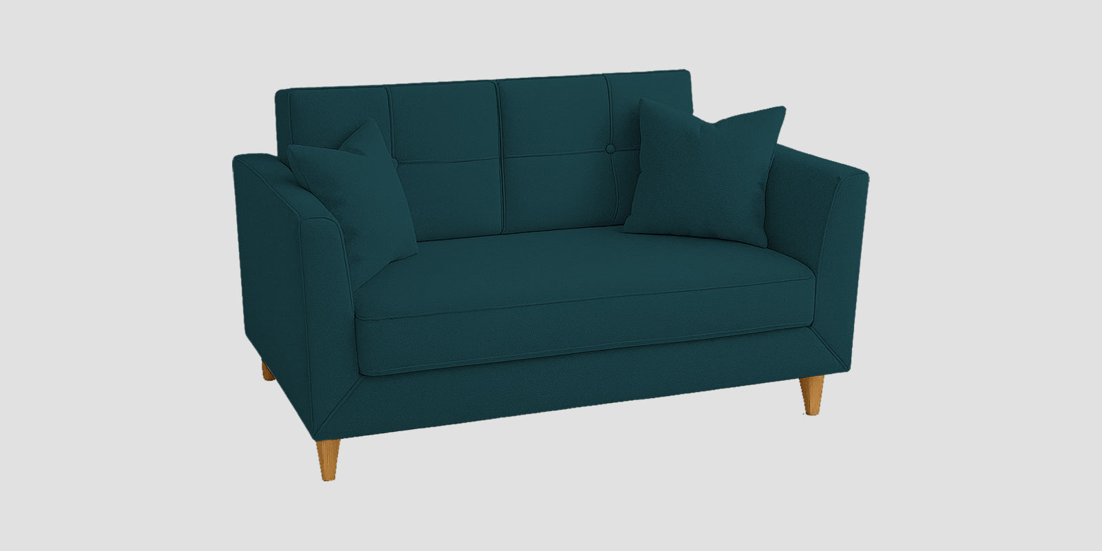Nestin Velvet 2 Seater Sofa In Arabian Green Colour