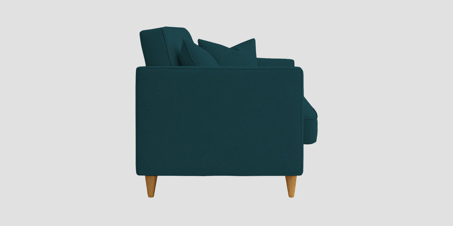 Nestin Velvet 2 Seater Sofa In Arabian Green Colour - Febonic Living