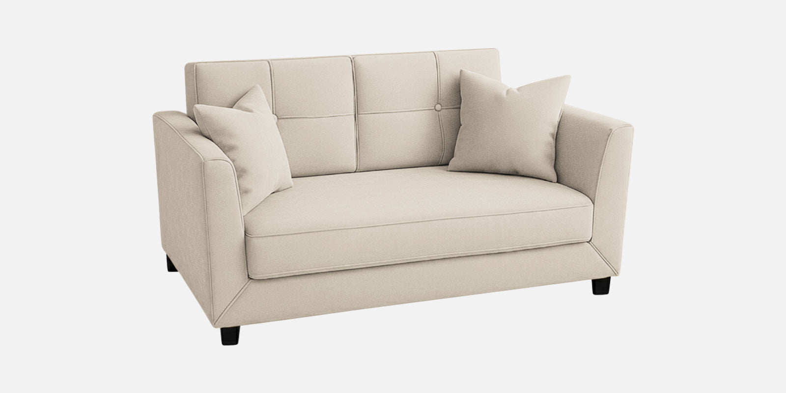 Nestin Velvet 2 Seater Sofa In Camel Beige Colour