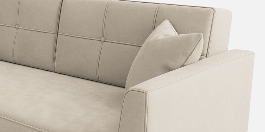 Nestin Velvet 2 Seater Sofa In Camel Beige Colour - Febonic Living