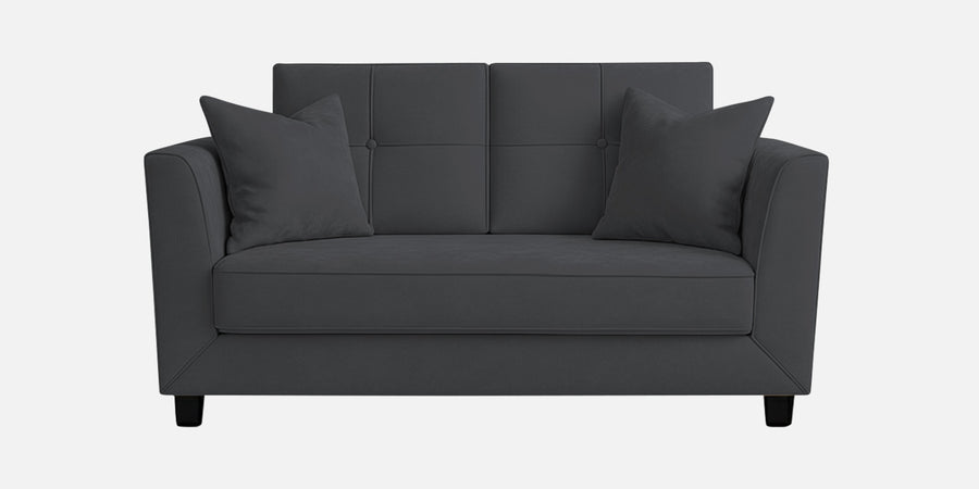 Nestin Velvet 2 Seater Sofa In Davy Grey Colour - Febonic Living