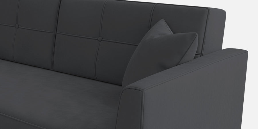 Nestin Velvet 2 Seater Sofa In Davy Grey Colour - Febonic Living