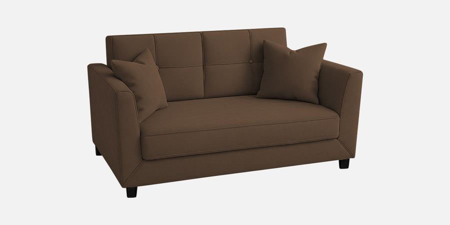 Nestin Velvet 2 Seater Sofa In Mocha Brown Colour - Febonic Living