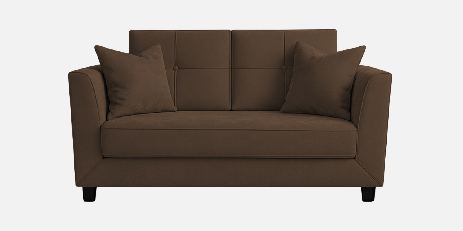 Nestin Velvet 2 Seater Sofa In Mocha Brown Colour - Febonic Living