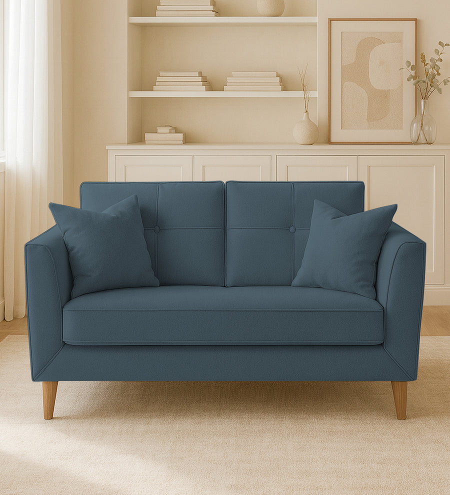Nestin  2 Seater Velvet Sofa - Oxford Blue by Febonic Living