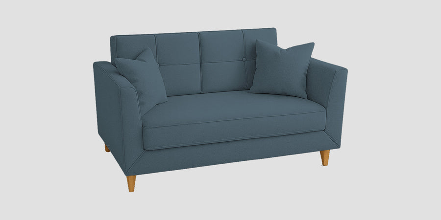 Nestin Velvet 2 Seater Sofa In Oxford Blue Colour - Febonic Living