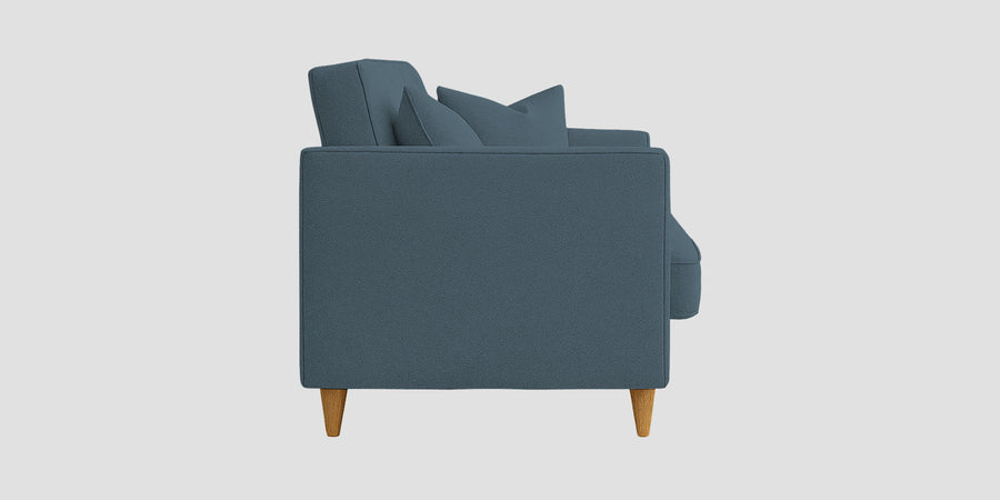Nestin Velvet 2 Seater Sofa In Oxford Blue Colour - Febonic Living