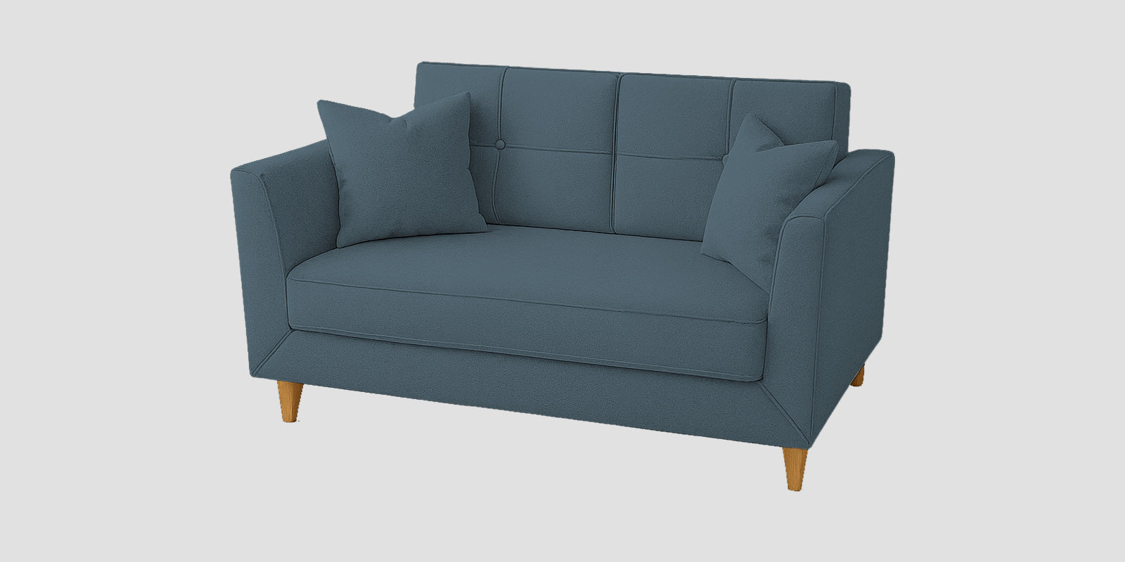 Nestin Velvet 2 Seater Sofa In Oxford Blue Colour