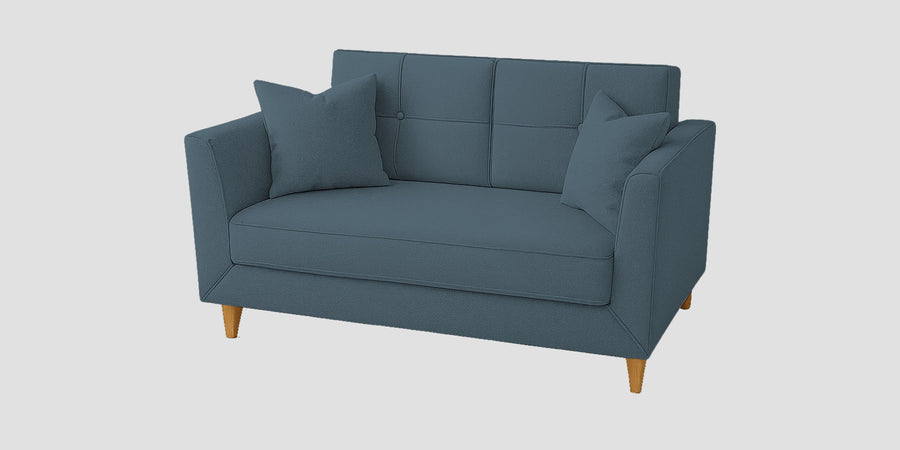 Nestin Velvet 2 Seater Sofa In Oxford Blue Colour - Febonic Living