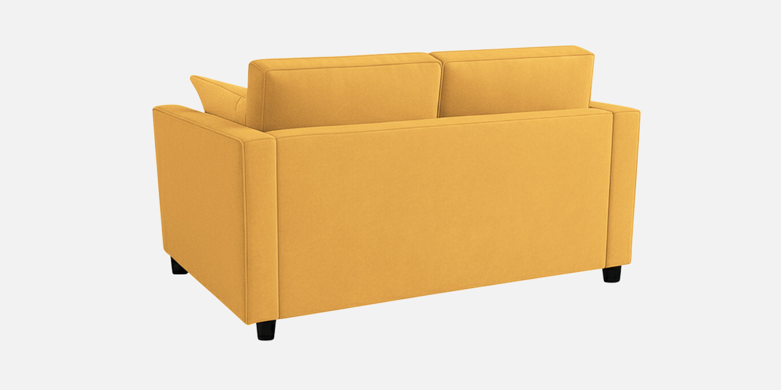 Nestin Velvet 2 Seater Sofa In Turmeric Yellow Colour - Febonic Living
