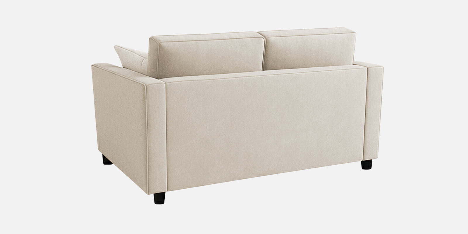 Nestin Velvet 2 Seater Sofa In Warm White Colour
