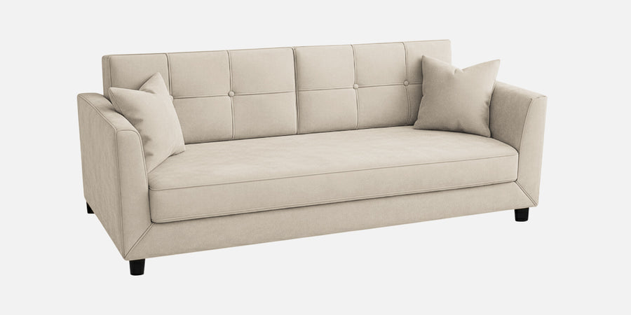 Nestin Velvet 3 Seater Sofa In Camel Beige Colour - Febonic Living