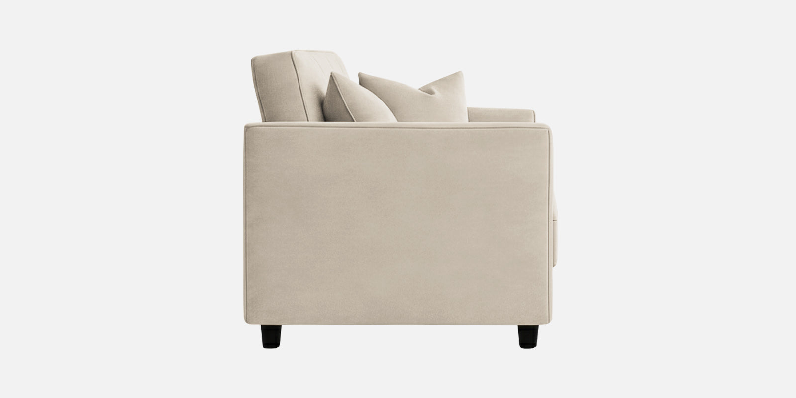 Nestin Velvet 3 Seater Sofa In Camel Beige Colour - Febonic Living