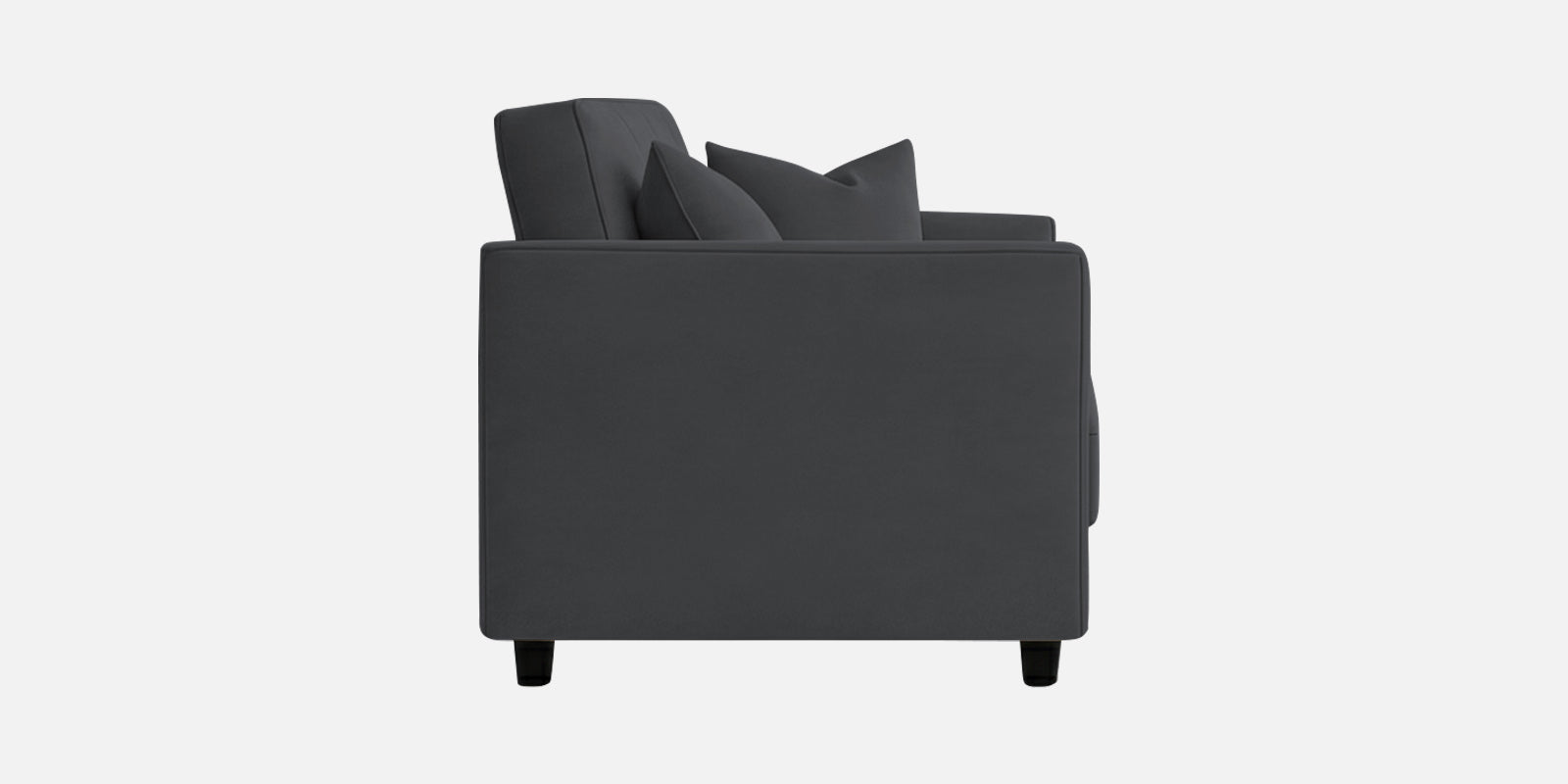 Nestin Velvet 3 Seater Sofa In Davy Grey Colour - Febonic Living