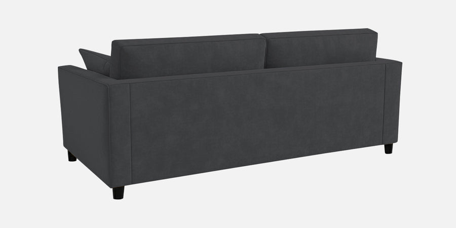 Nestin Velvet 3 Seater Sofa In Davy Grey Colour - Febonic Living