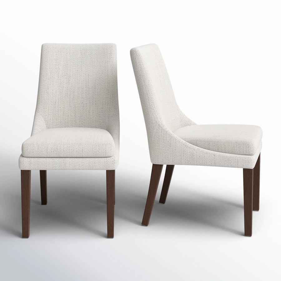 Tisara Fabric Side Chair In Fawn Beige Colour Set Of 2 - Febonic Living