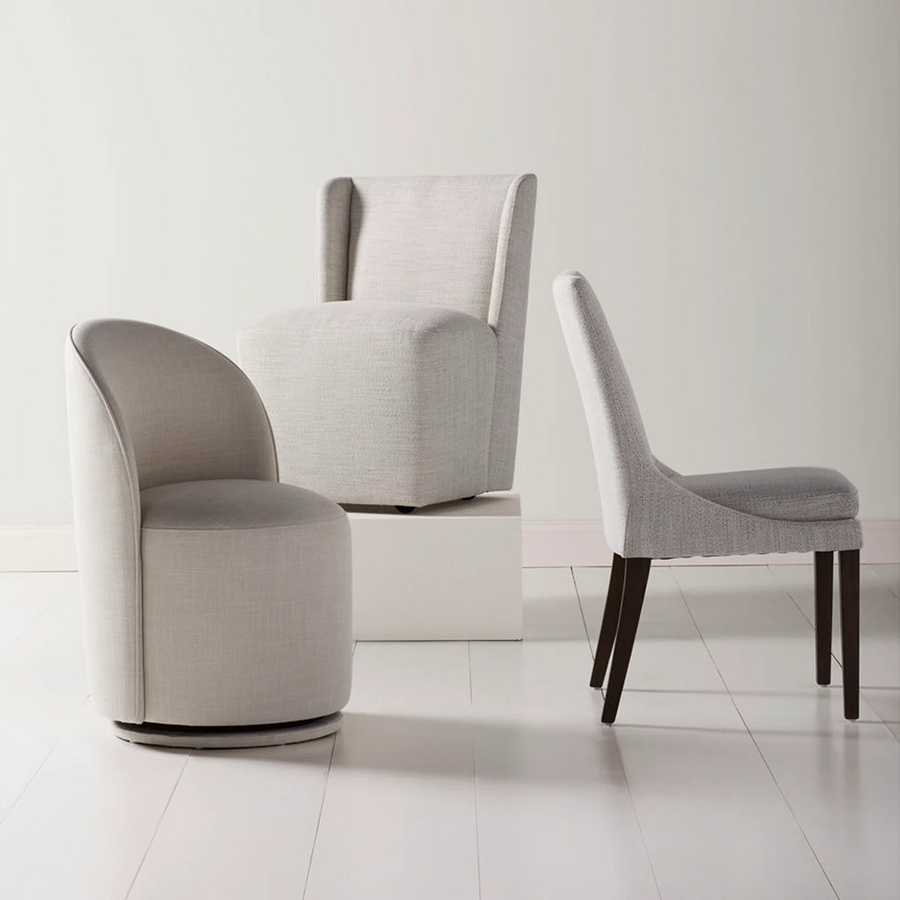 Tisara Fabric Side Chair In Fawn Beige Colour Set Of 2 - Febonic Living