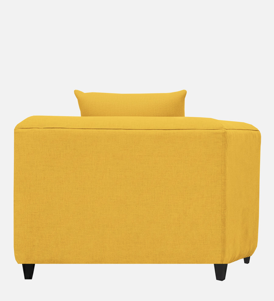 Niki Fabric 1 Seater Sofa In Bold Yellow Colour - Febonic Living
