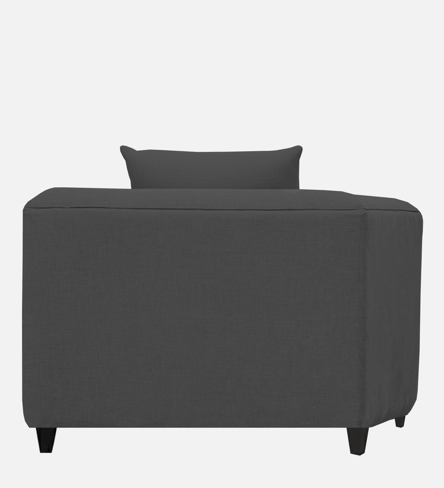 Niki Fabric 1 Seater Sofa In Charcoal Grey Colour - Febonic Living