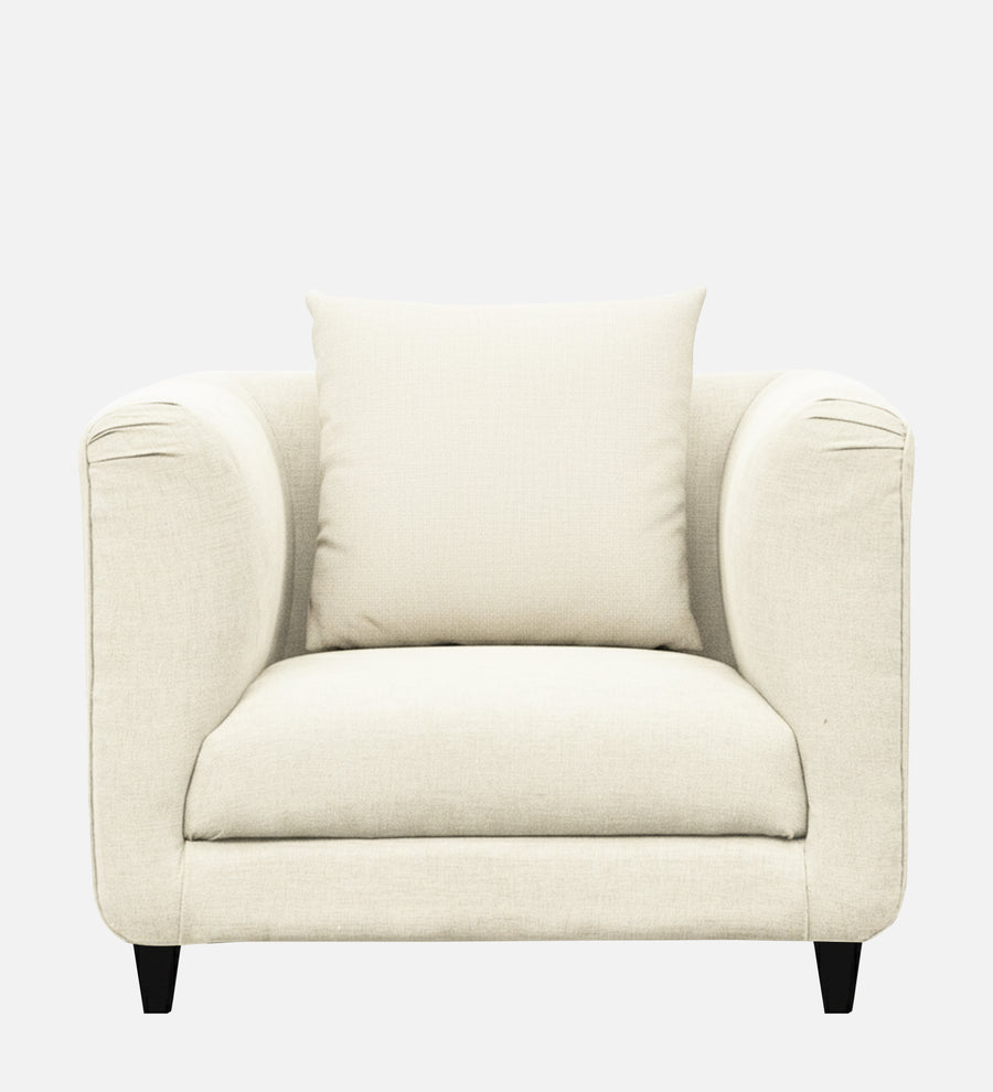 Niki Fabric 1 Seater Sofa In Ivory Cream Colour - Febonic Living