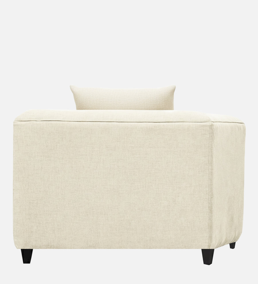 Niki Fabric 1 Seater Sofa In Ivory Cream Colour - Febonic Living