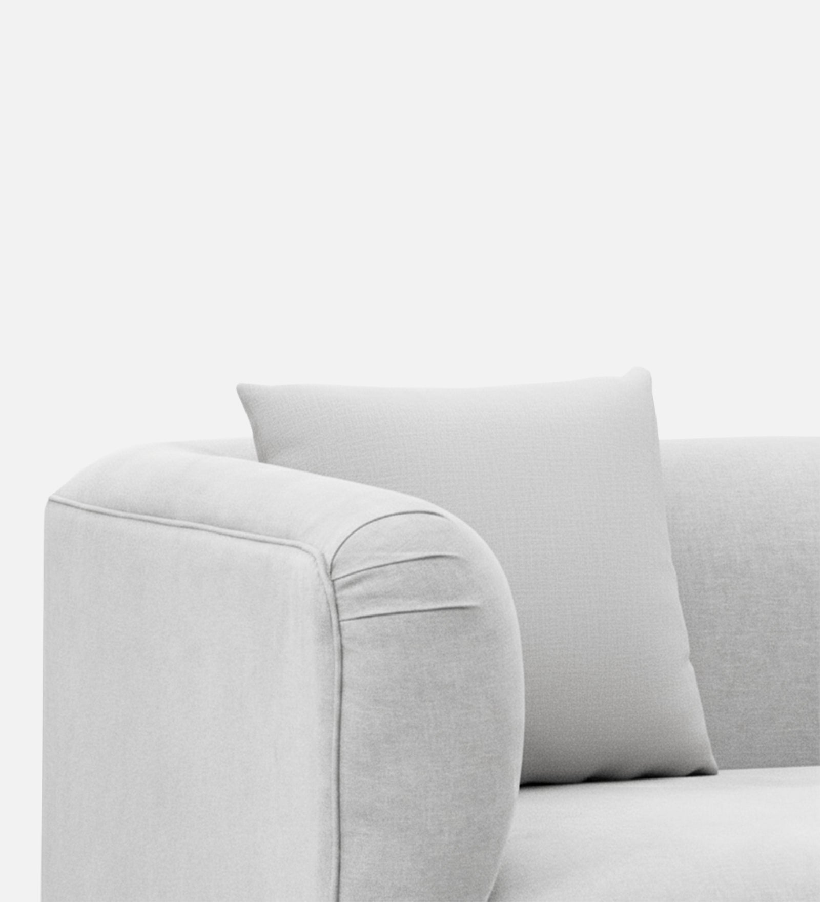 Niki Fabric 1 Seater Sofa In Lit Grey Colour - Febonic Living