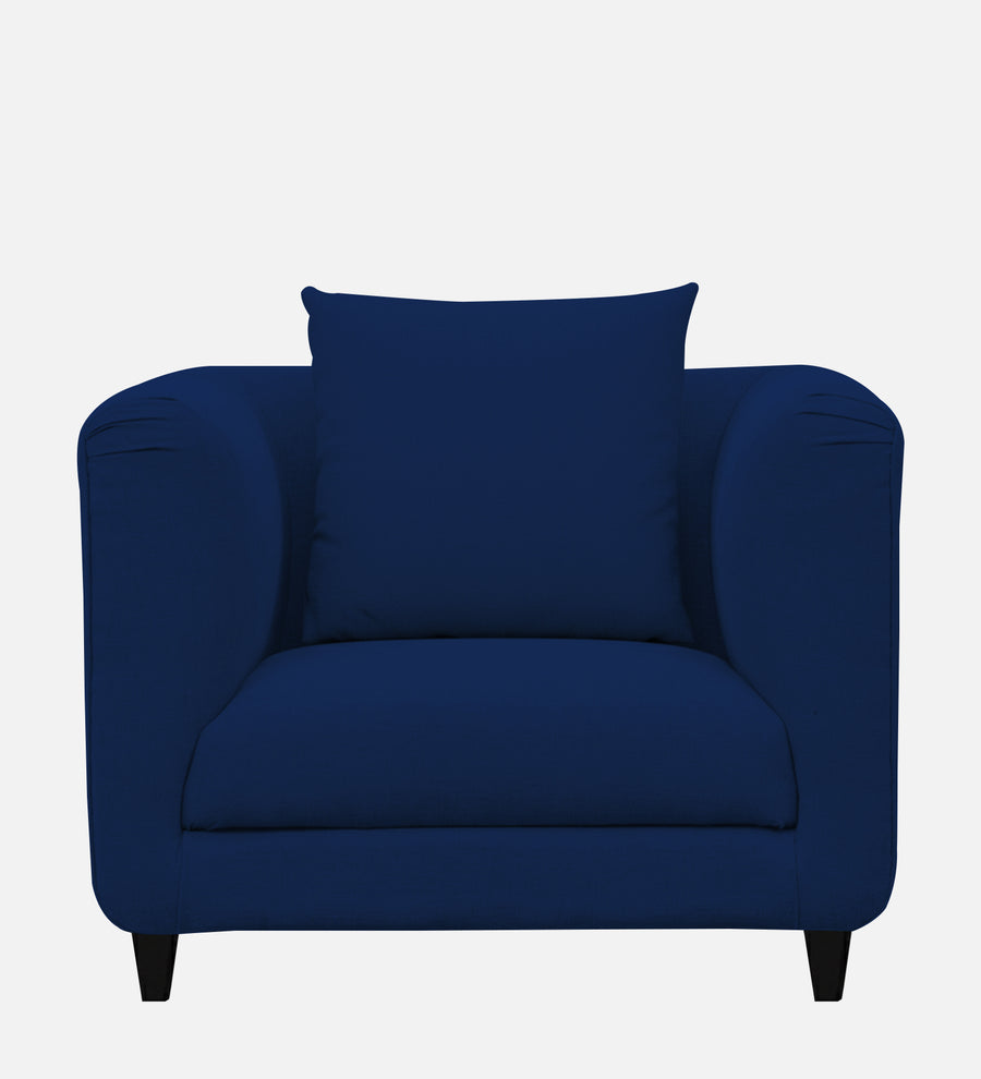 Niki Fabric 1 Seater Sofa In Royal Blue Colour - Febonic Living