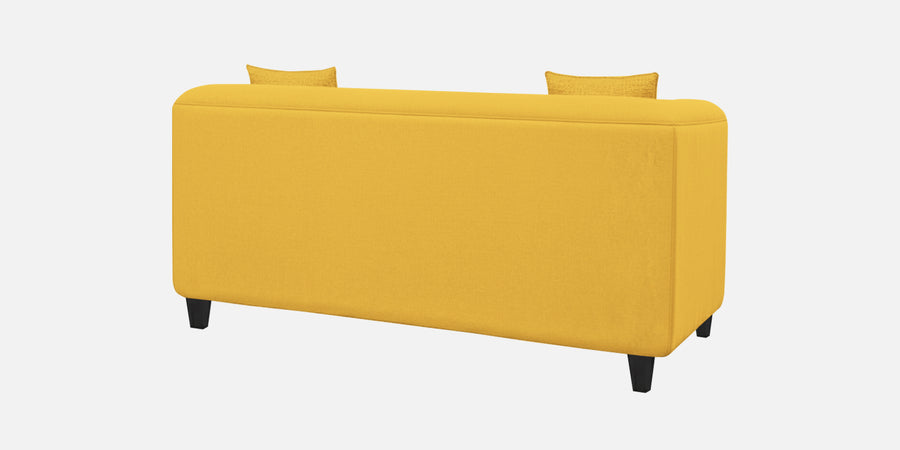 Niki Fabric 2 Seater Sofa In Bold Yellow Colour - Febonic Living