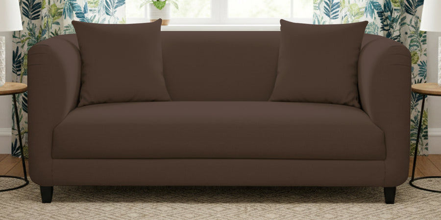 Niki Fabric 2 Seater Sofa In Coffee Brown Colour - Febonic Living