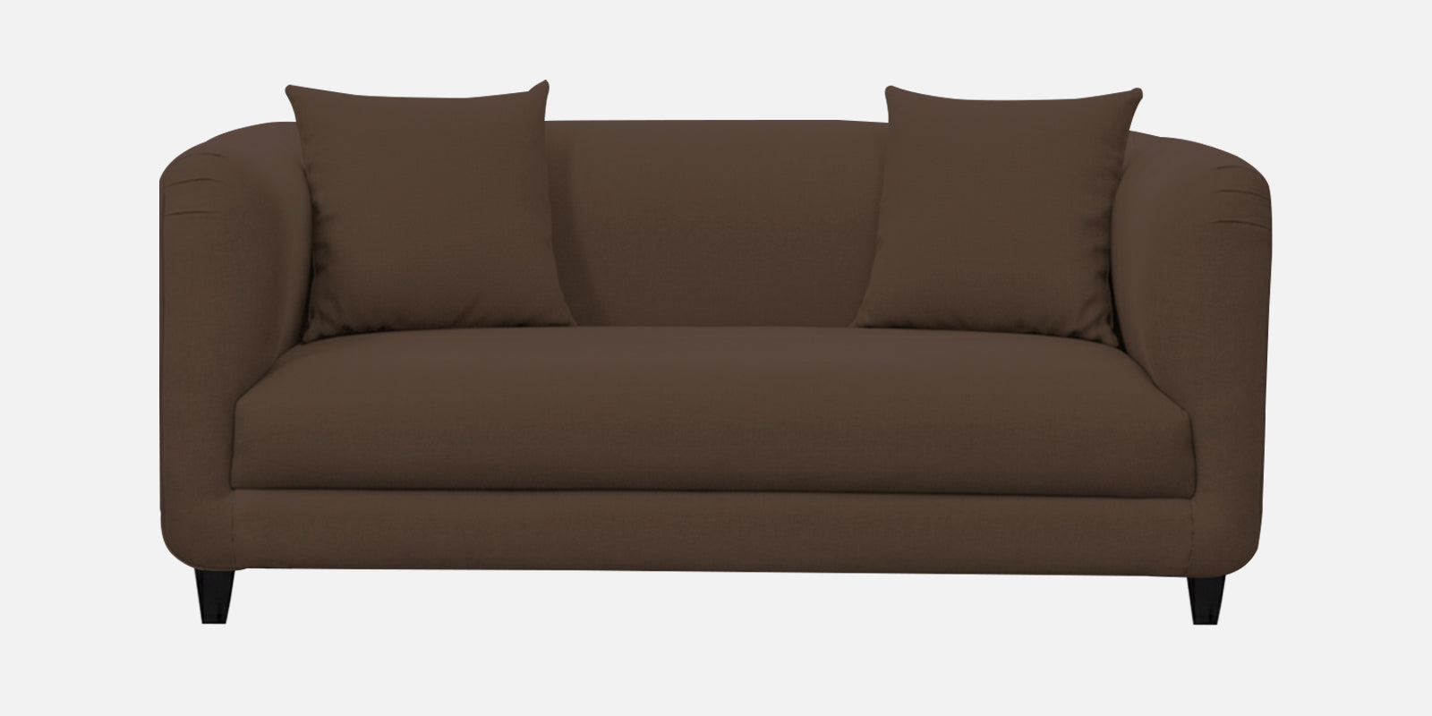 Niki Fabric 2 Seater Sofa In Coffee Brown Colour - Febonic Living
