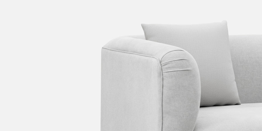 Niki Fabric 2 Seater Sofa In Lit Grey Colour - Febonic Living