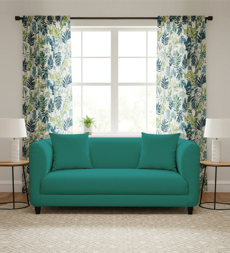 Niki  2 Seater Fabric Sofa - Sea Green by Febonic Living