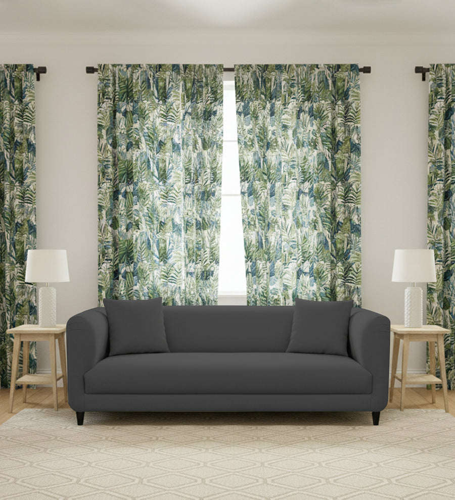 Niki 3 Seater Fabric Sofa - Charcoal Grey by Febonic Living