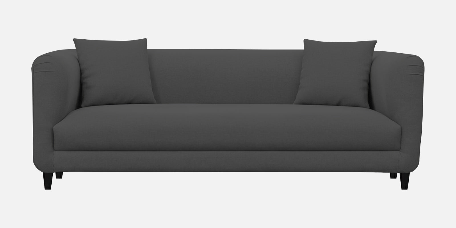 Niki Fabric 3 Seater Sofa In Charcoal Grey Colour - Febonic Living