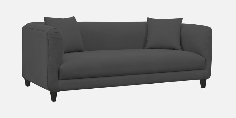 Niki Fabric 3 Seater Sofa In Charcoal Grey Colour - Febonic Living