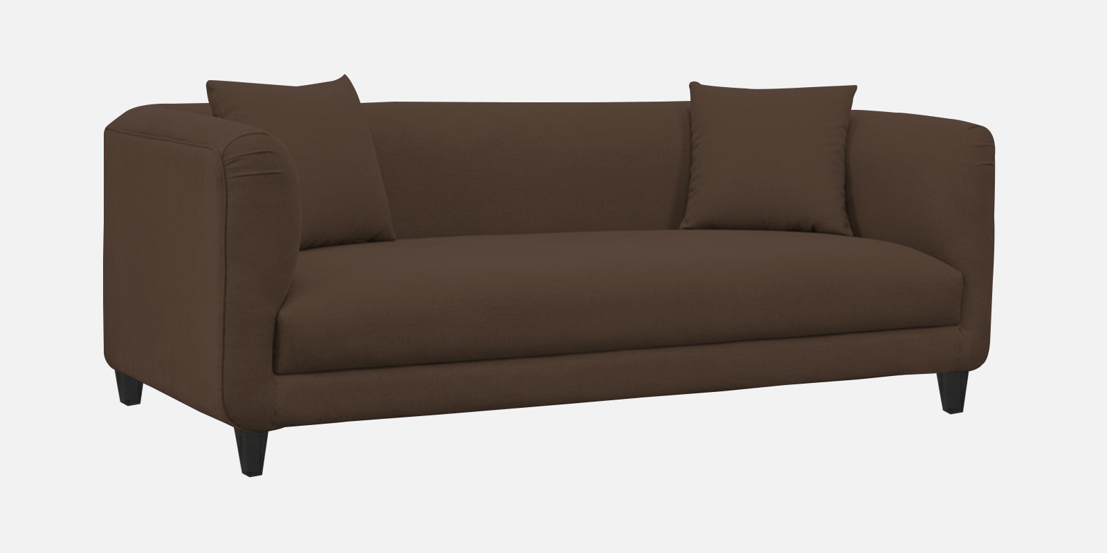 Niki Fabric 3 Seater Sofa In Coffee Brown Colour - Febonic Living