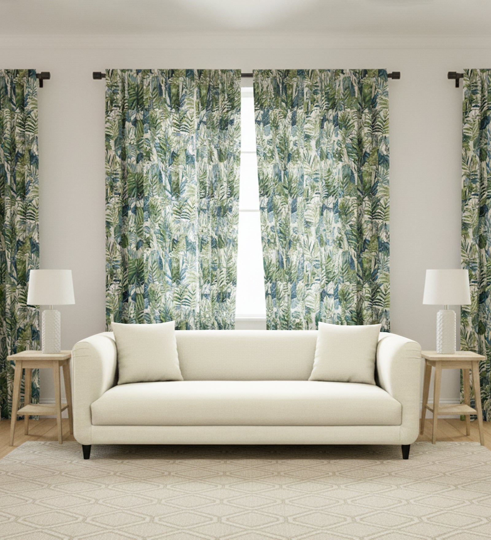 Niki 3 Seater Fabric Sofa - Ivory Cream by Febonic Living