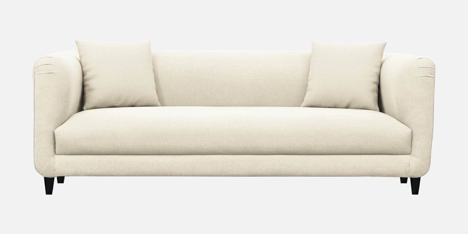 Niki Fabric 3 Seater Sofa In Ivory Cream Colour - Febonic Living