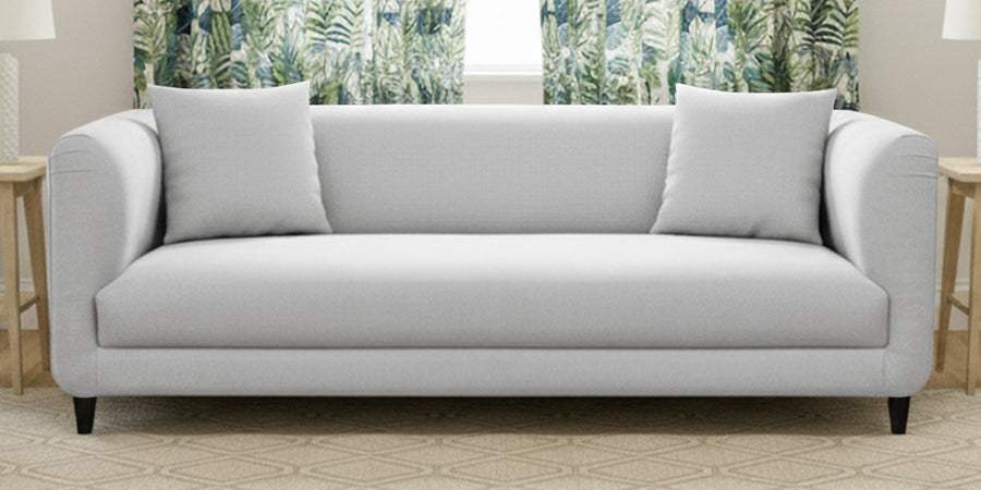 Niki Fabric 3 Seater Sofa In Lit Grey Colour - Febonic Living