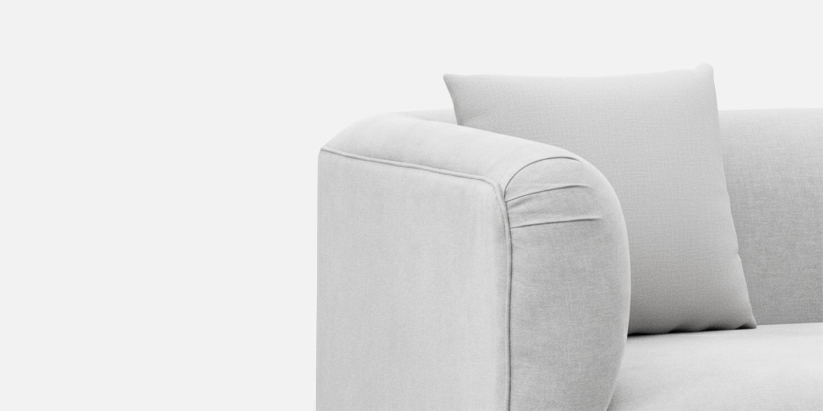 Niki Fabric 3 Seater Sofa In Lit Grey Colour - Febonic Living