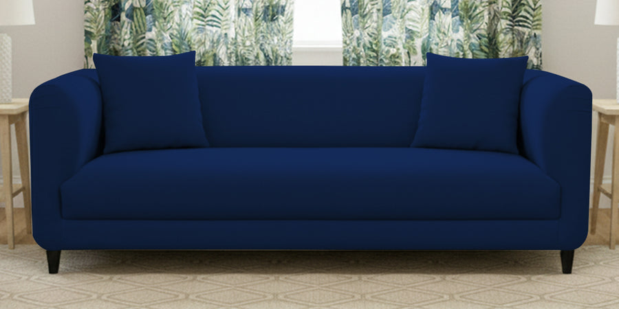 Niki Fabric 3 Seater Sofa In Royal Blue Colour - Febonic Living