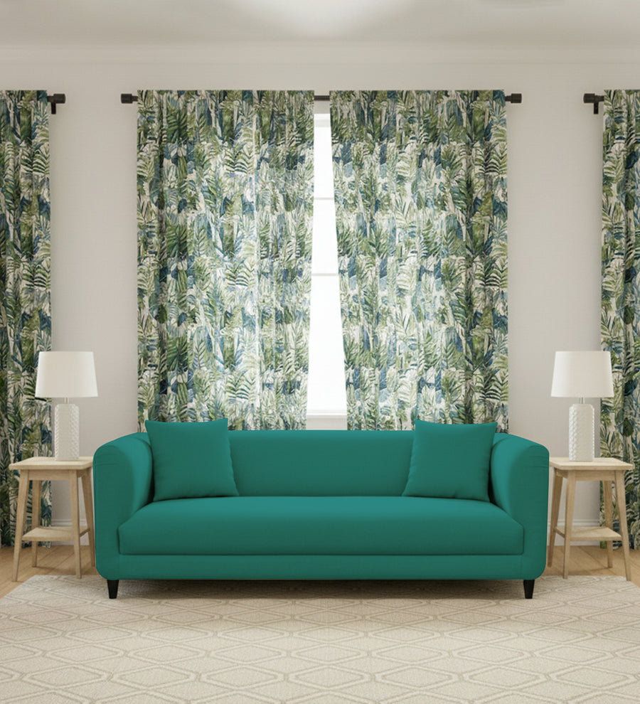 Niki 3 Seater Fabric Sofa - Sea Green by Febonic Living