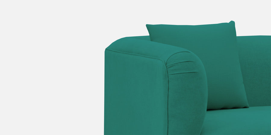 Niki Fabric 3 Seater Sofa In Sea Green Colour - Febonic Living