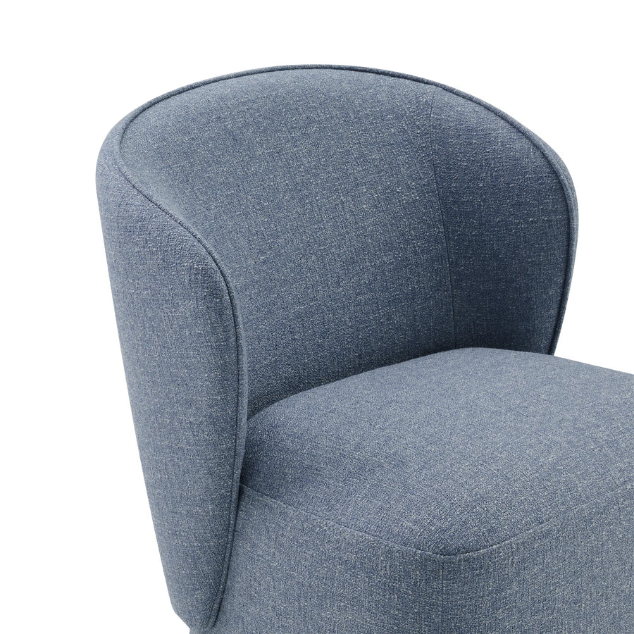 Nokas Fabric Dining Chair In Light Blue Colour Set Of 2 - Febonic Living