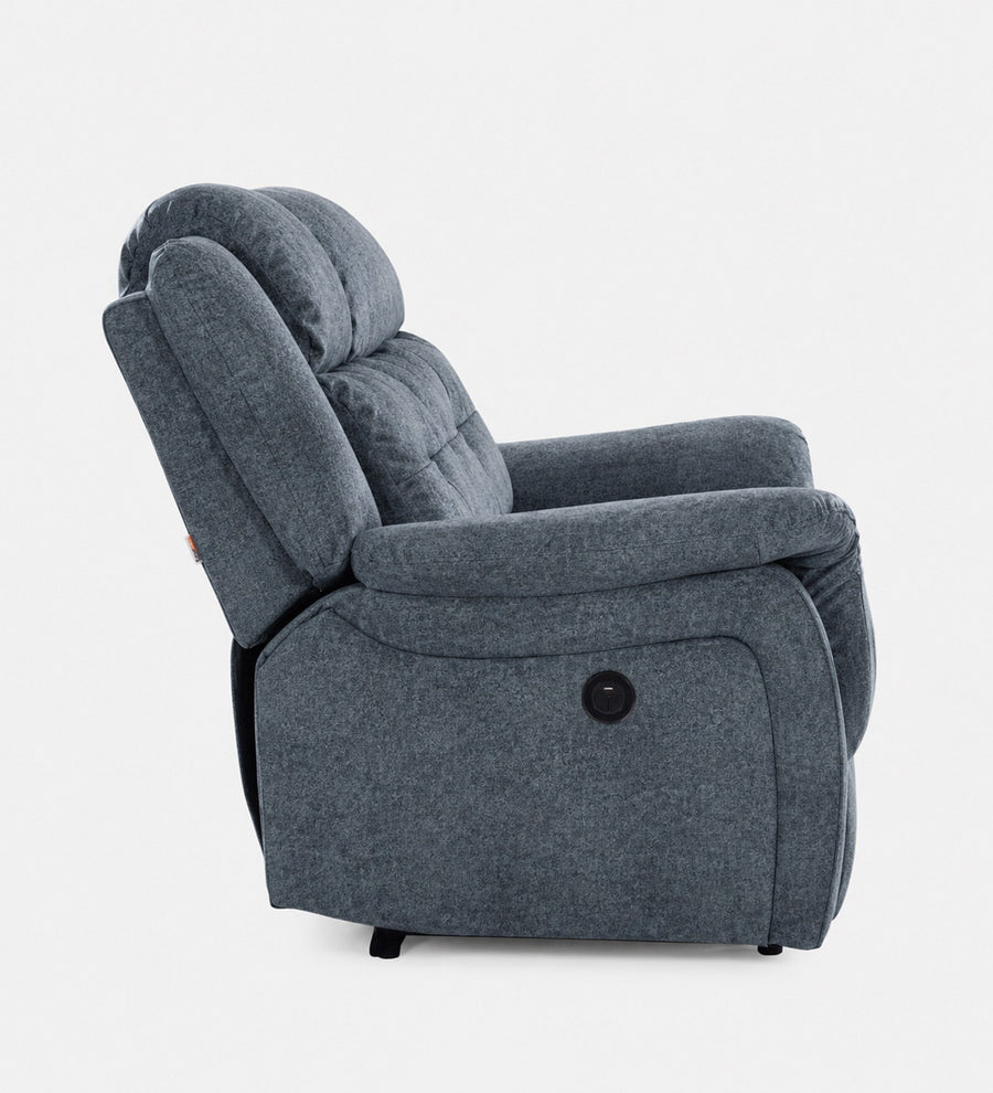 Norton 1 Seater Fabric Motorized Recliner - Capri Blue