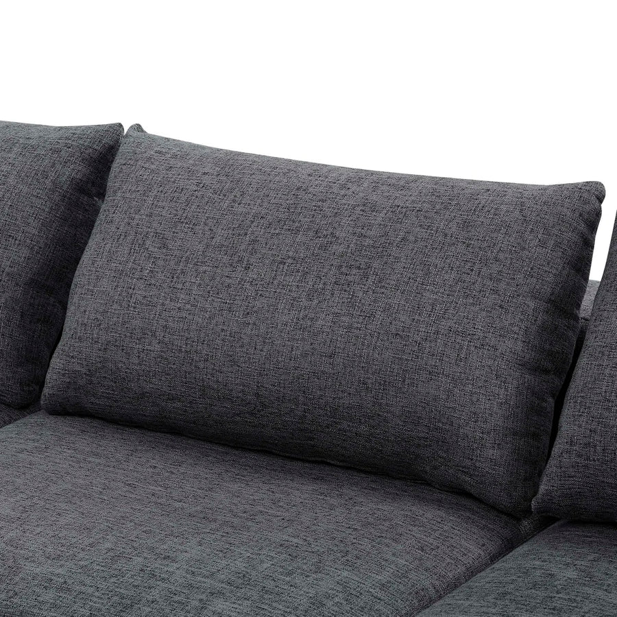 Nyle Fabric 2 Seater Sofa In Charcoal Grey Colour - Febonic Living