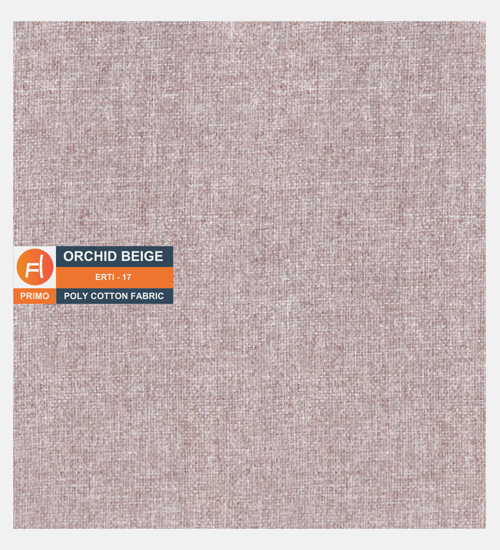 Primo Poly Cotton Fabric Orchid Beige Colour