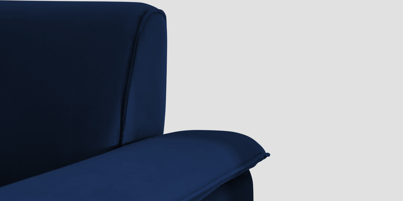 Ocean Velvet LHS Sectional Sofa (2+ Lounger) In Imperial Blue Colour - Febonic Living