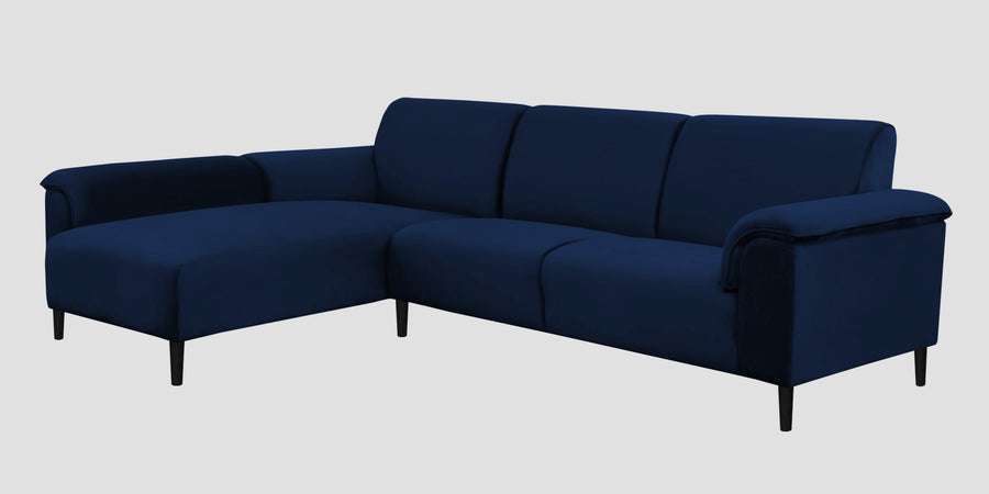 Ocean Velvet Lhs Sectional Sofa 2 Lounger In Imperial Blue Colour - Febonic Living