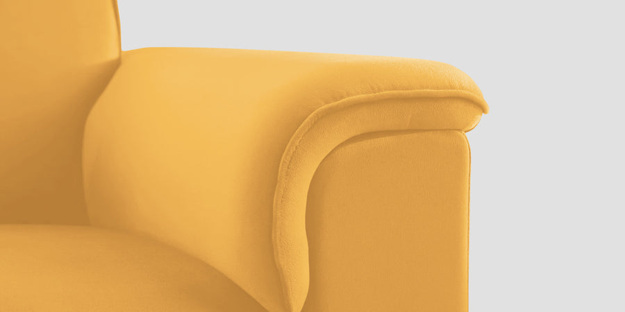 Ocean Velvet Lhs Sectional Sofa 2 Lounger In Turmeric Yellow Colour - Febonic Living